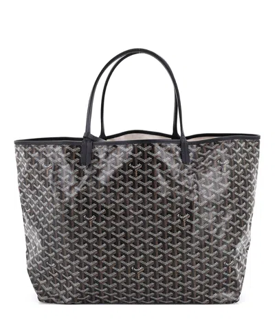 Pre-owned Pre-owned Goyard  Goyard Gm Saint Louis Tote Coated Canvas In Black