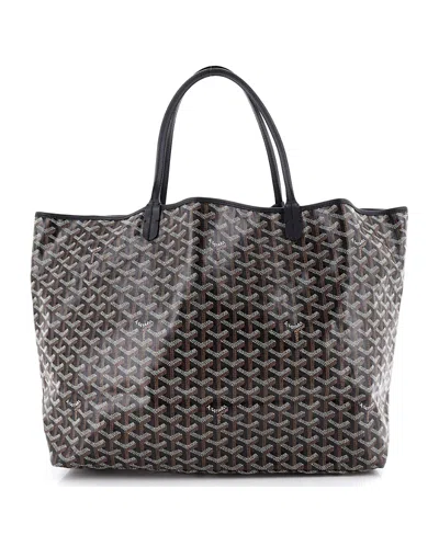 Pre-owned Pre-owned Goyard  Goyard Gm Saint Louis Tote Coated Canvas In Black