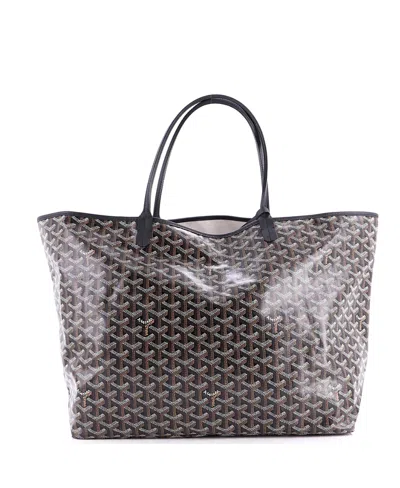 Pre-owned Pre-owned Goyard  Goyard Gm Saint Louis Tote Coated Canvas In Black