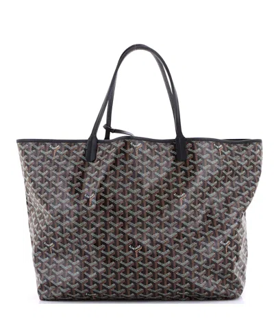 Pre-owned Pre-owned Goyard  Goyard Gm Saint Louis Tote Coated Canvas In Black