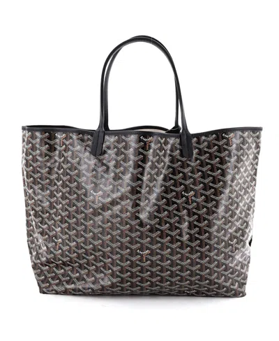 Pre-owned Pre-owned Goyard  Goyard Gm Saint Louis Tote Coated Canvas In Black