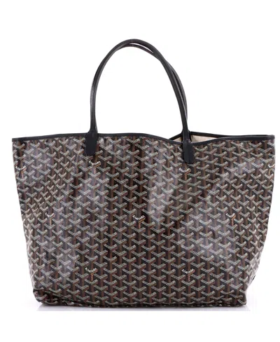Pre-owned Pre-owned Goyard  Goyard Gm Saint Louis Tote Coated Canvas In Black