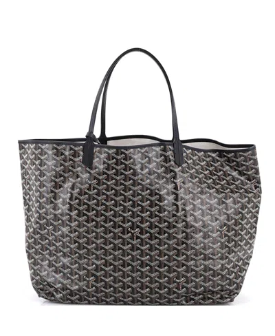 Pre-owned Pre-owned Goyard  Goyard Gm Saint Louis Tote Coated Canvas In Black