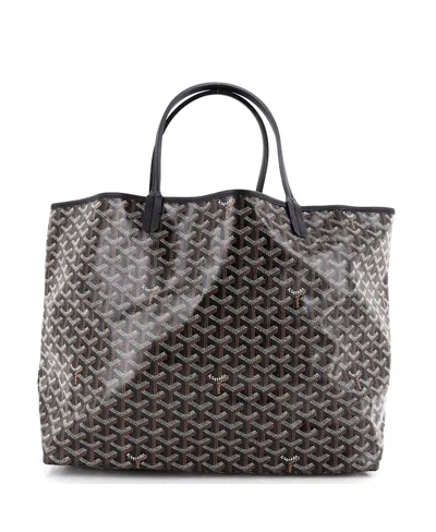 Pre-owned Pre-owned Goyard  Goyard Gm Saint Louis Tote Coated Canvas In Black