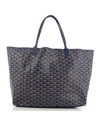 Pre-owned Pre-owned Goyard  Goyard Gm Saint Louis Tote Coated Canvas In Blue