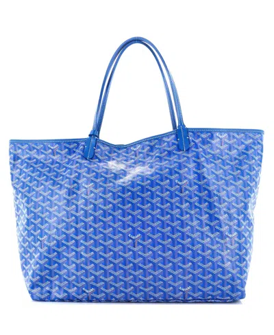 Pre-owned Pre-owned Goyard  Goyard Gm Saint Louis Tote Coated Canvas In Blue