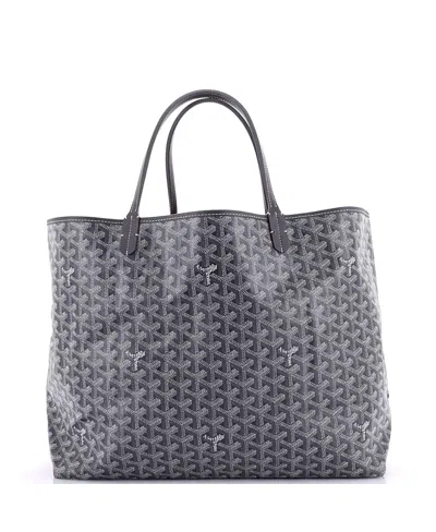 Pre-owned Pre-owned Goyard  Goyard Gm Saint Louis Tote Coated Canvas In Gray