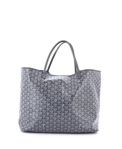 Pre-owned Pre-owned Goyard  Goyard Gm Saint Louis Tote Coated Canvas In Gray