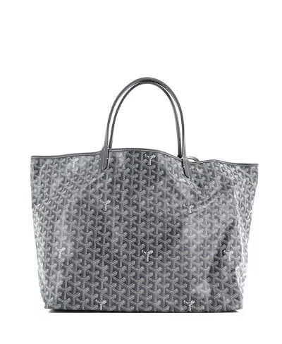 Pre-owned Pre-owned Goyard  Goyard Gm Saint Louis Tote Coated Canvas In Gray