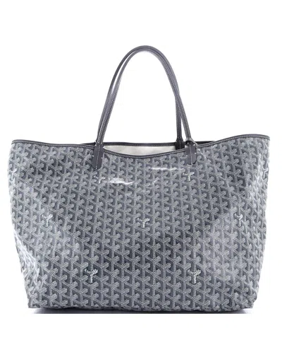 Pre-owned Pre-owned Goyard  Goyard Gm Saint Louis Tote Coated Canvas In Gray