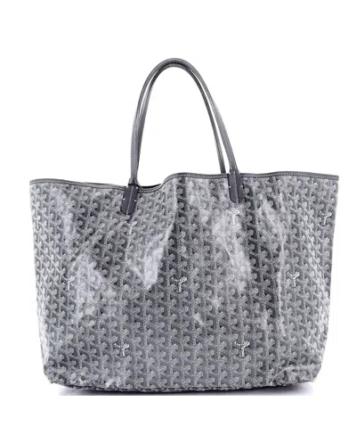 Pre-owned Pre-owned Goyard  Goyard Gm Saint Louis Tote Coated Canvas In Gray
