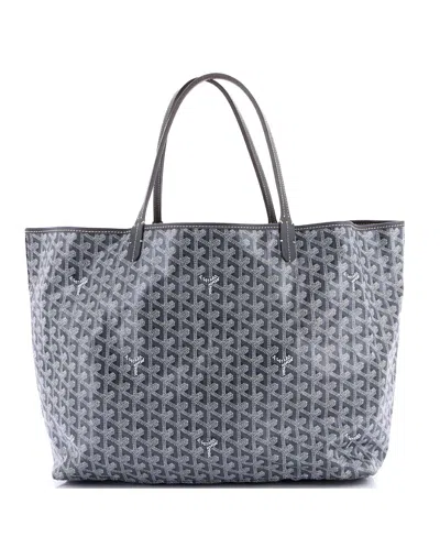 Pre-owned Pre-owned Goyard  Goyard Gm Saint Louis Tote Coated Canvas In Gray