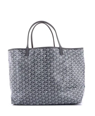 Pre-owned Pre-owned Goyard  Goyard Gm Saint Louis Tote Coated Canvas In Gray