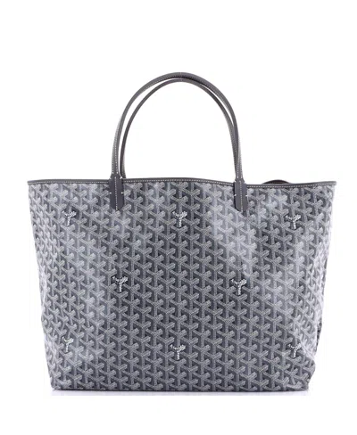 Pre-owned Pre-owned Goyard  Goyard Gm Saint Louis Tote Coated Canvas In Gray