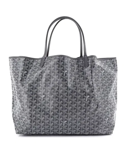 Pre-owned Pre-owned Goyard  Goyard Gm Saint Louis Tote Coated Canvas In Gray