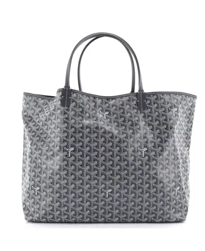 Pre-owned Pre-owned Goyard  Goyard Gm Saint Louis Tote Coated Canvas In Gray