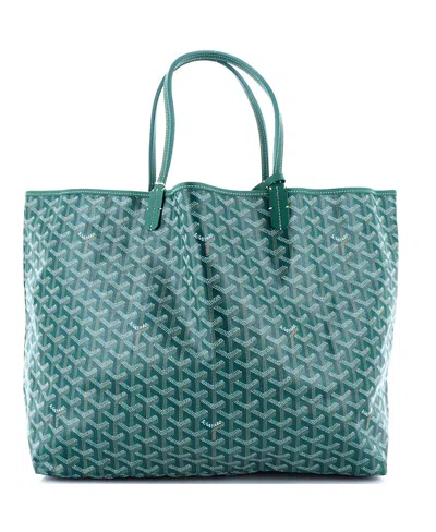 Pre-owned Pre-owned Goyard  Goyard Gm Saint Louis Tote Coated Canvas In Green