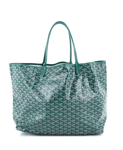 Pre-owned Pre-owned Goyard  Goyard Gm Saint Louis Tote Coated Canvas In Green