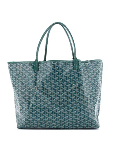 Pre-owned Pre-owned Goyard  Goyard Gm Saint Louis Tote Coated Canvas In Green