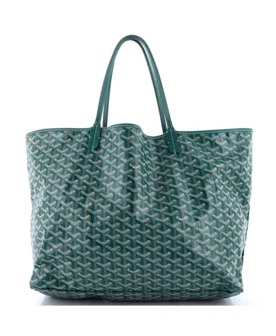 Pre-owned Pre-owned Goyard  Goyard Gm Saint Louis Tote Coated Canvas In Green