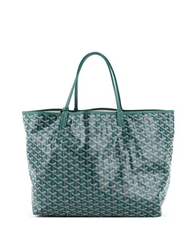 Pre-owned Pre-owned Goyard  Goyard Gm Saint Louis Tote Coated Canvas In Green