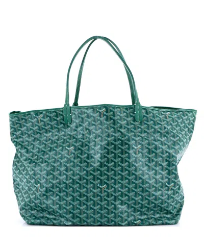 Pre-owned Pre-owned Goyard  Goyard Gm Saint Louis Tote Coated Canvas In Green