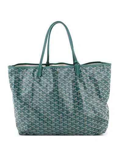 Pre-owned Pre-owned Goyard  Goyard Gm Saint Louis Tote Coated Canvas In Green