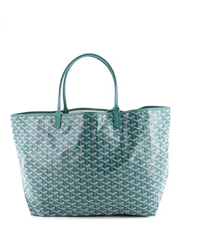 Pre-owned Pre-owned Goyard  Goyard Gm Saint Louis Tote Coated Canvas In Green