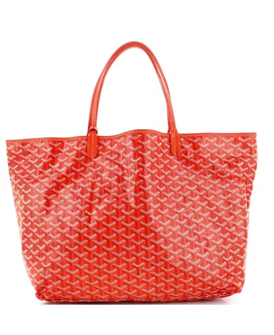 Pre-owned Pre-owned Goyard  Goyard Gm Saint Louis Tote Coated Canvas In Orange