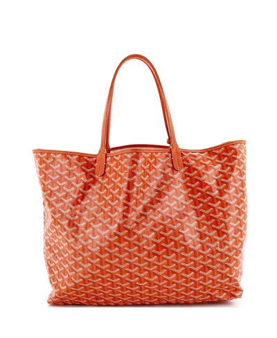 Pre-owned Pre-owned Goyard  Goyard Gm Saint Louis Tote Coated Canvas In Orange