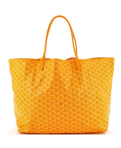 Pre-owned Pre-owned Goyard  Goyard Gm Saint Louis Tote Coated Canvas In Orange