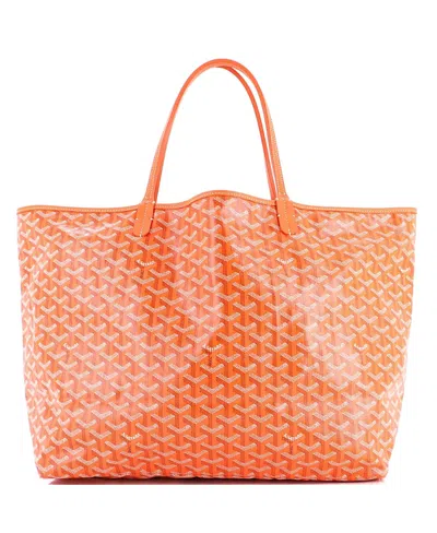 Pre-owned Pre-owned Goyard  Goyard Gm Saint Louis Tote Coated Canvas In Orange