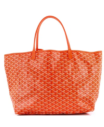 Pre-owned Pre-owned Goyard  Goyard Gm Saint Louis Tote Coated Canvas In Orange