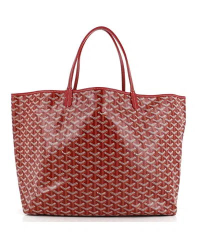 Pre-owned Pre-owned Goyard  Goyard Gm Saint Louis Tote Coated Canvas In Red