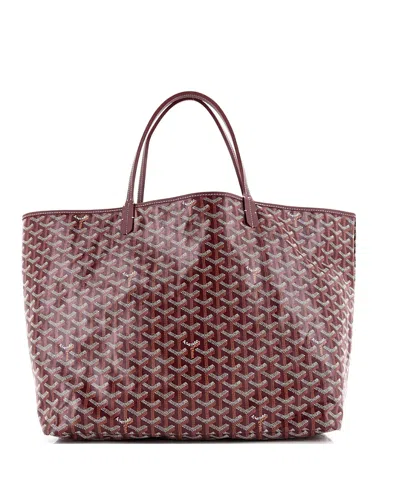 Pre-owned Pre-owned Goyard  Goyard Gm Saint Louis Tote Coated Canvas In Red