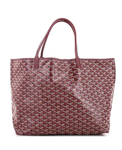 Pre-owned Pre-owned Goyard  Goyard Gm Saint Louis Tote Coated Canvas In Red