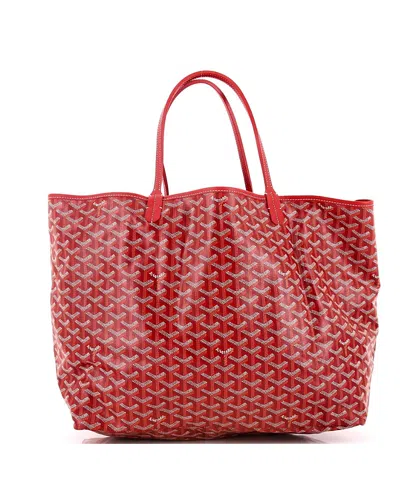 Pre-owned Pre-owned Goyard  Goyard Gm Saint Louis Tote Coated Canvas In Red