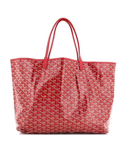 Pre-owned Pre-owned Goyard  Goyard Gm Saint Louis Tote Coated Canvas In Red