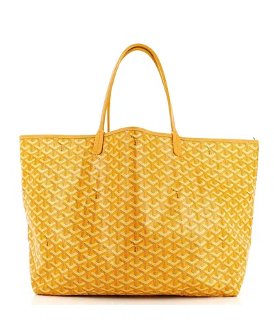 Pre-owned Pre-owned Goyard  Goyard Gm Saint Louis Tote Coated Canvas In Yellow
