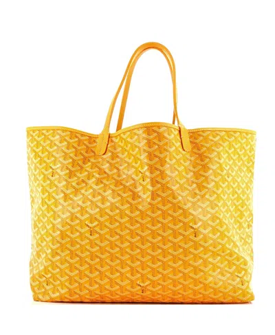 Pre-owned Pre-owned Goyard  Goyard Gm Saint Louis Tote Coated Canvas In Yellow