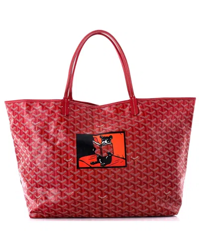Pre-owned Pre-owned Goyard  Goyard Gm Saint Louis Tote Printed Coated Canvas