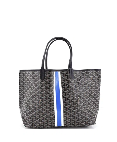 Pre-owned Pre-owned Goyard  Goyard Gm Saint Louis Tote Printed Coated Canvas In Black