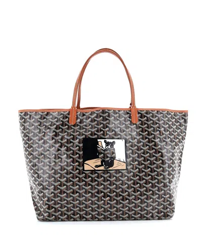 Pre-owned Pre-owned Goyard  Goyard Gm Saint Louis Tote Printed Coated Canvas In Brown