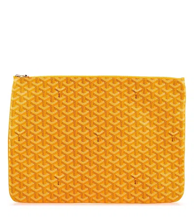Pre-owned Pre-owned Goyard  Goyard Gm Senat Zip Pouch Coated Canvas