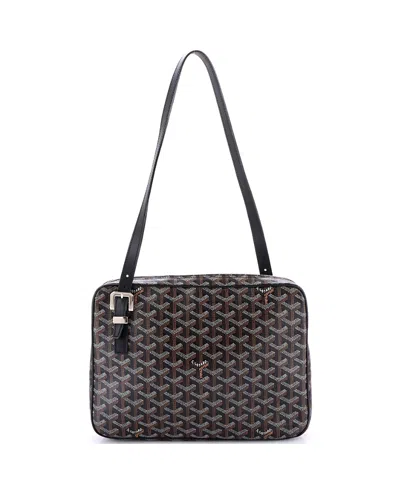 Pre-owned Pre-owned Goyard  Goyard Gm Yona Bag Coated Canvas In Black
