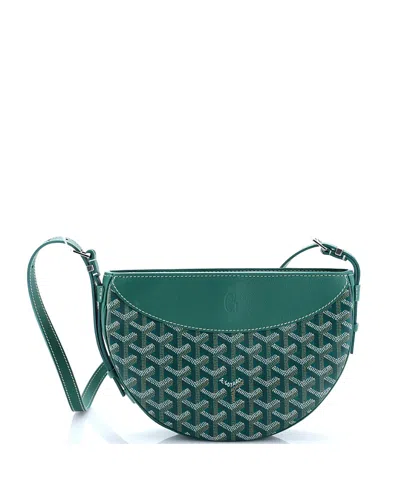 Pre-owned Pre-owned Goyard  Goyard Hirondelle Shoulder Bag Coated Canvas And Leather