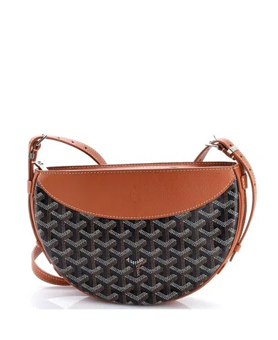 Pre-owned Pre-owned Goyard  Goyard Hirondelle Shoulder Bag Coated Canvas And Leather In Multi