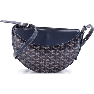 Pre-owned Goyard  Goyard Hirondelle Shoulder Bag Coated Canvas And Leather In Orange
