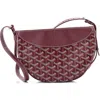 Pre-owned Goyard  Goyard Hirondelle Shoulder Bag Coated Canvas And Leather In Red