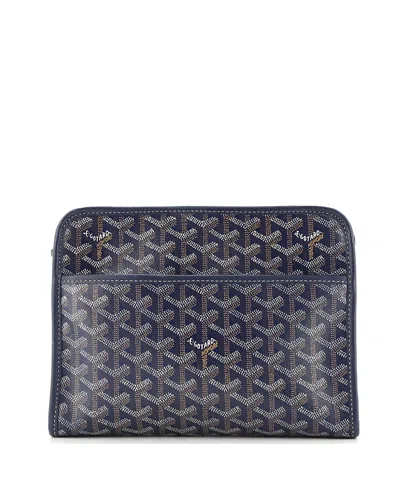 Pre-owned Pre-owned Goyard  Goyard Jouvence Toiletry Pouch Coated Canvas In Brown